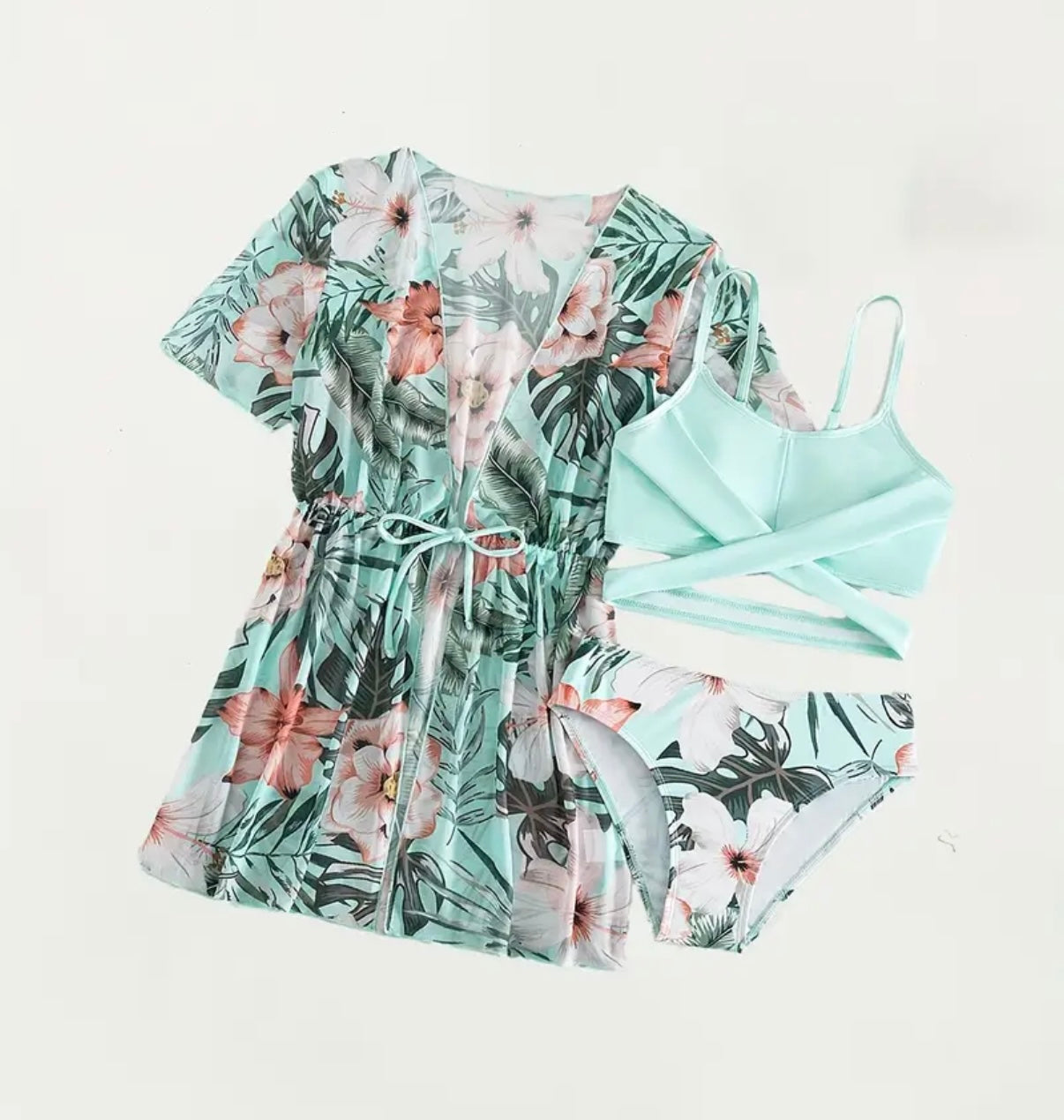 KIDS Maillot de bain + Kimono "FLORA"