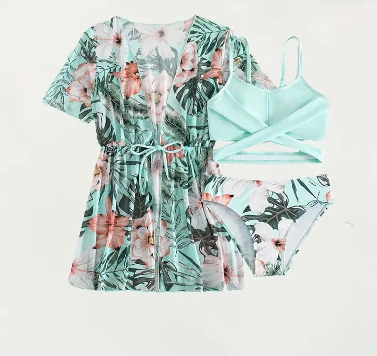 KIDS Maillot de bain + Kimono "FLORA"