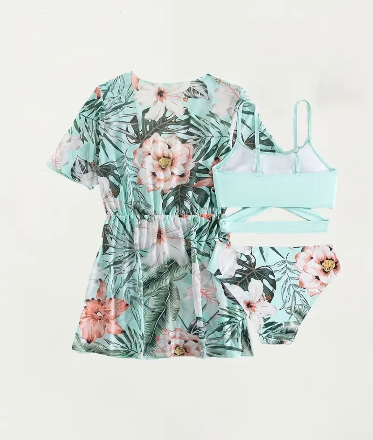KIDS Maillot de bain + Kimono "FLORA"
