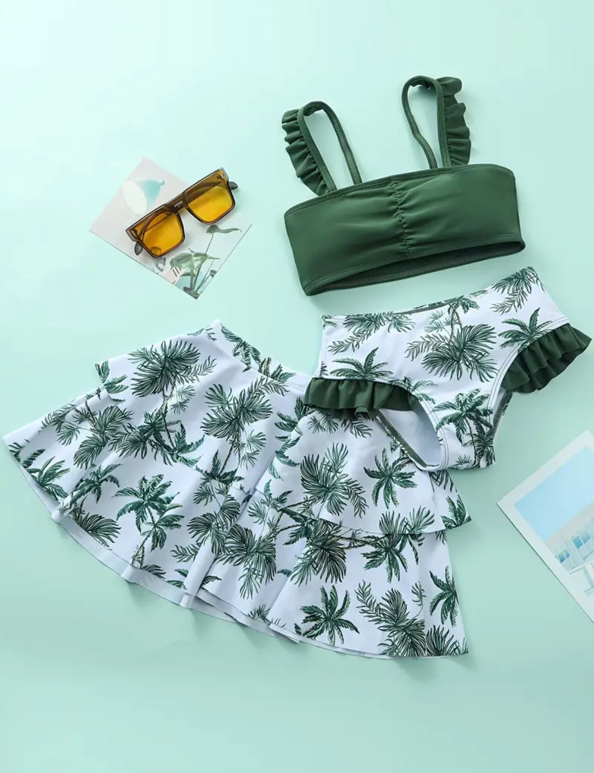 KIDS "ALBANE" swimsuit with swim skirt